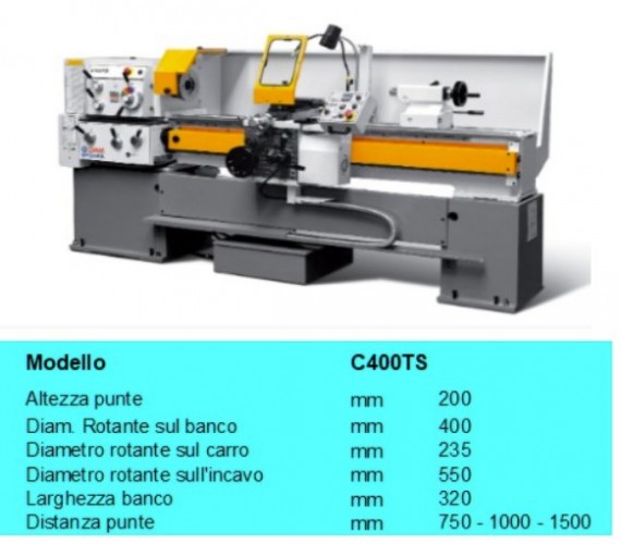 Tornio USATO CU 400 TS - Plastin Gold